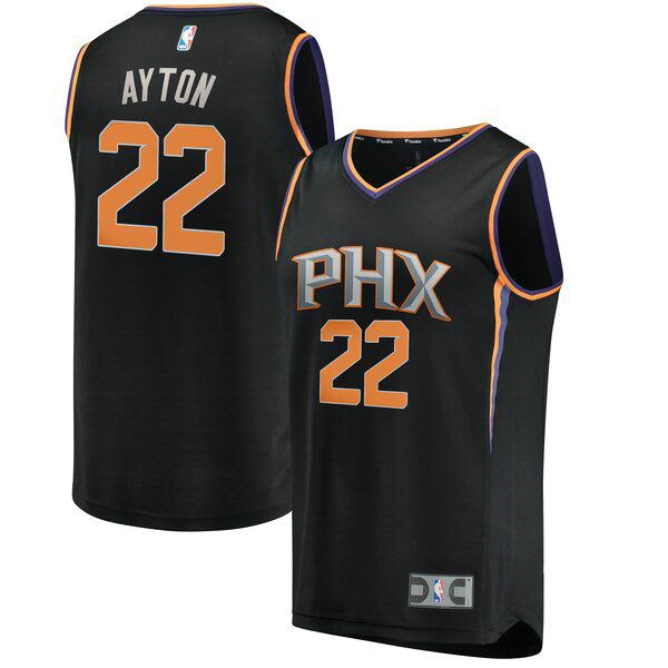 Maillot nba Phoenix Suns Statement Edition Homme Deandre Ayton 22 Noir